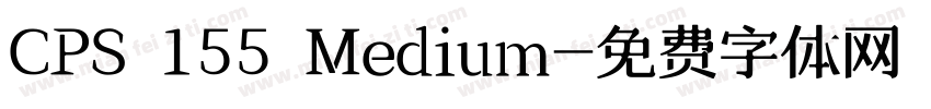 CPS 155 Medium字体转换